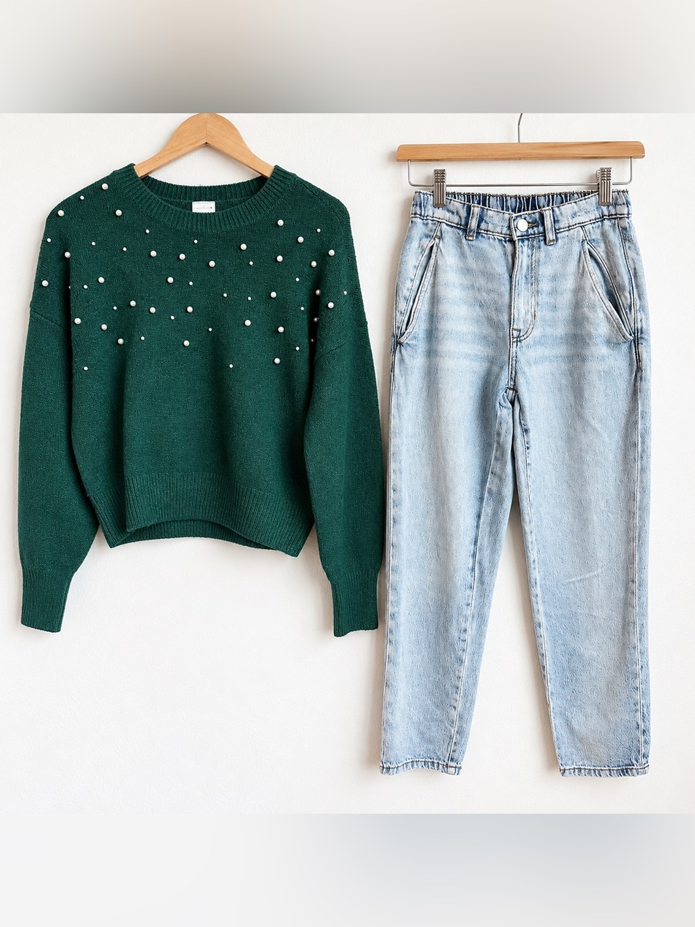 Abercrombie + Zara Girls 13/14 Sweater Jeans Bundle